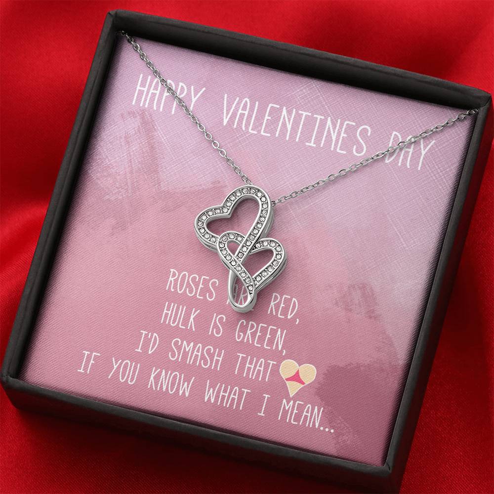 TO MY LOVE "BUTT" DOUBLE HEARTS NECKLACE VALENTINES DAY GIFT SET - ON CLOUD NINE GIFTS