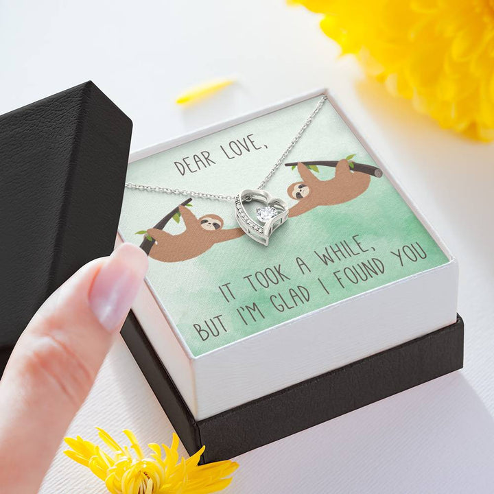DEAR LOVE "A WHILE" HEART NECKLACE GIFT SET - ON CLOUD NINE GIFTS