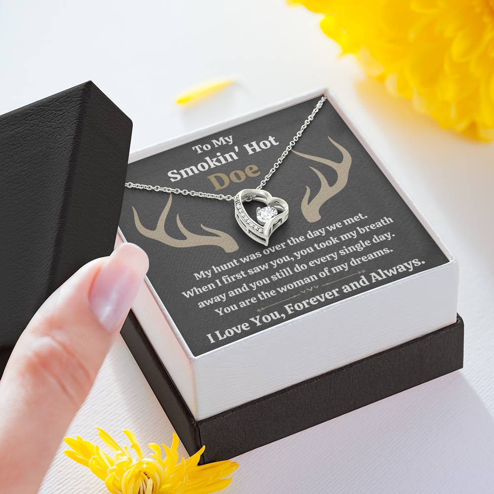 TO MY SMOKIN HOT DOE "DREAMS - DARK" HEART NECKLACE GIFT SET - ON CLOUD NINE GIFTS