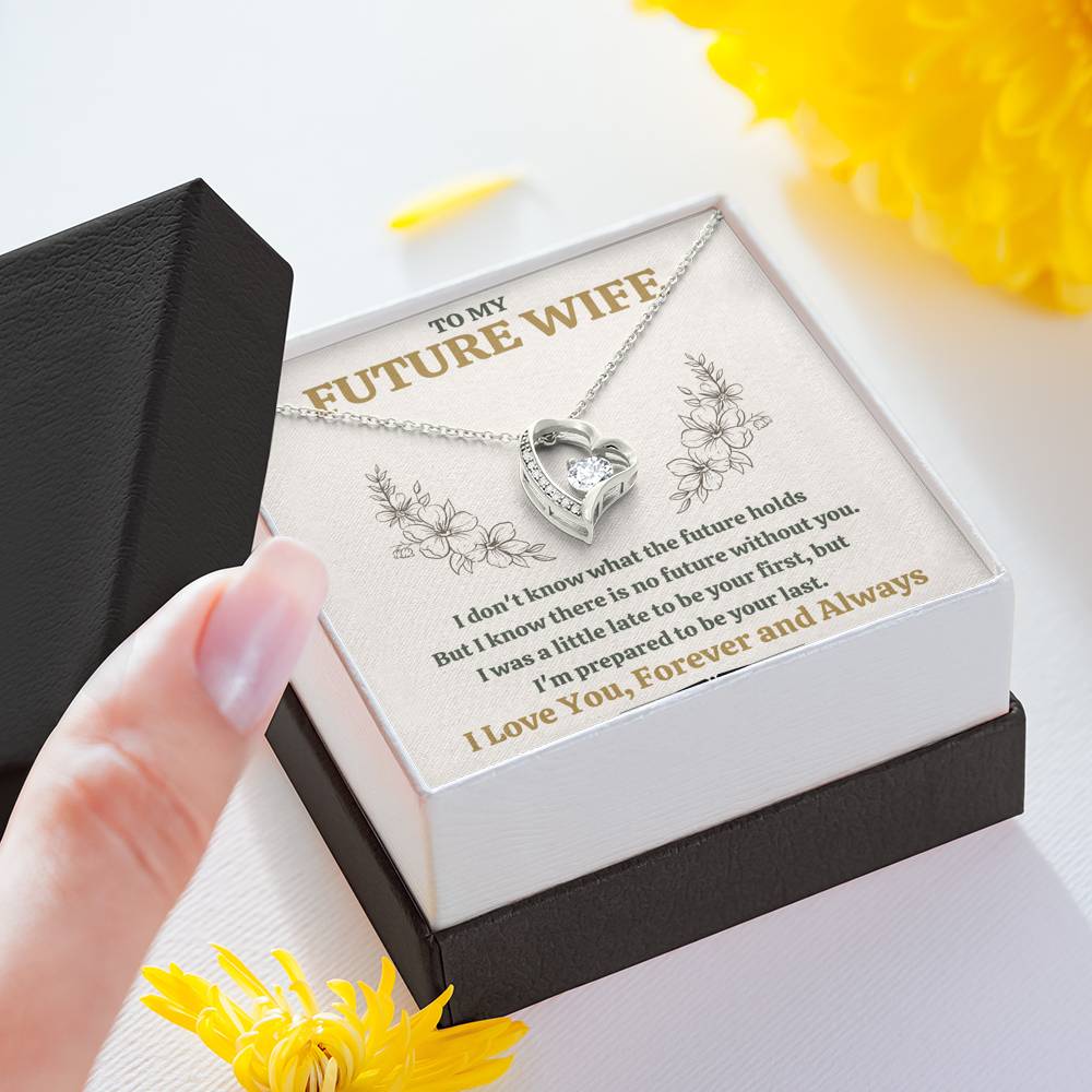 TO MY FUTURE WIFE "LATE" HEART NECKLACE GIFT SET - ON CLOUD NINE GIFTS