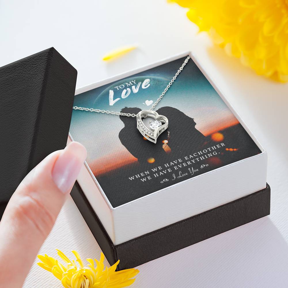 TO MY LOVE "EVERYTHING-PB" HEART NECKLACE GIFT SET - ON CLOUD NINE GIFTS