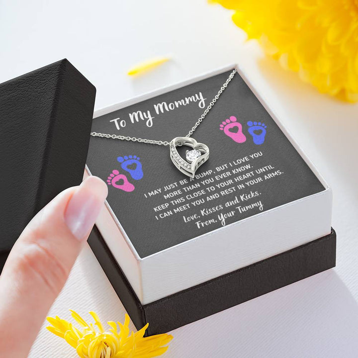 TO MY MOMMY "HEART-FEET" HEART NECKLACE GIFT SET - ON CLOUD NINE GIFTS