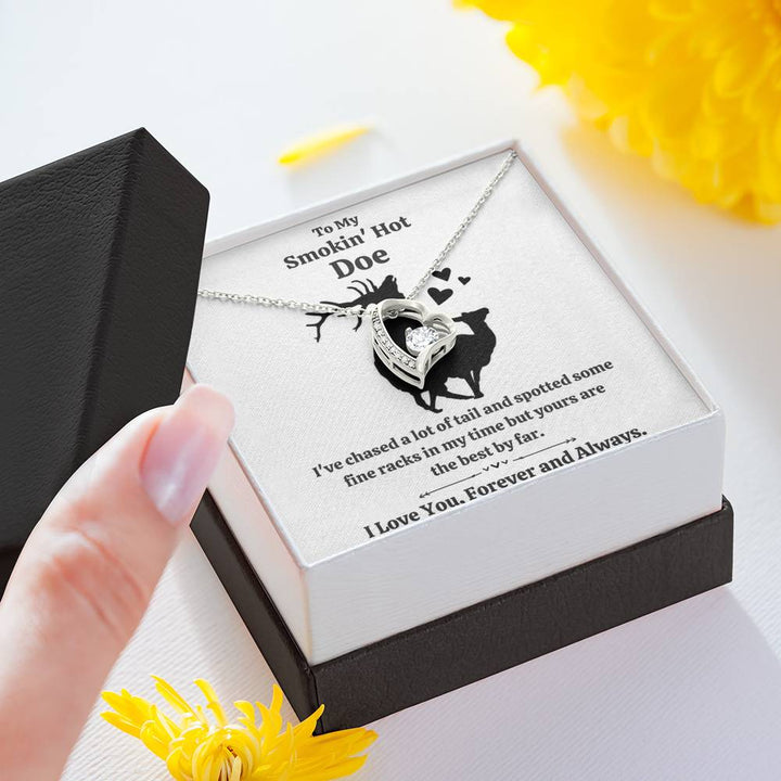 TO MY SMOKIN' HOT DOE "TAIL" HEART NECKLACE GIFT SET - ON CLOUD NINE GIFTS