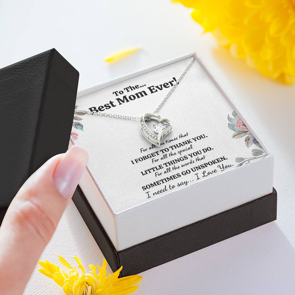 TO THE B MOM EVER "FOR ALL" HEART NECKLACE ANNIVERSARY GIFT SET - ON CLOUD NINE GIFTS