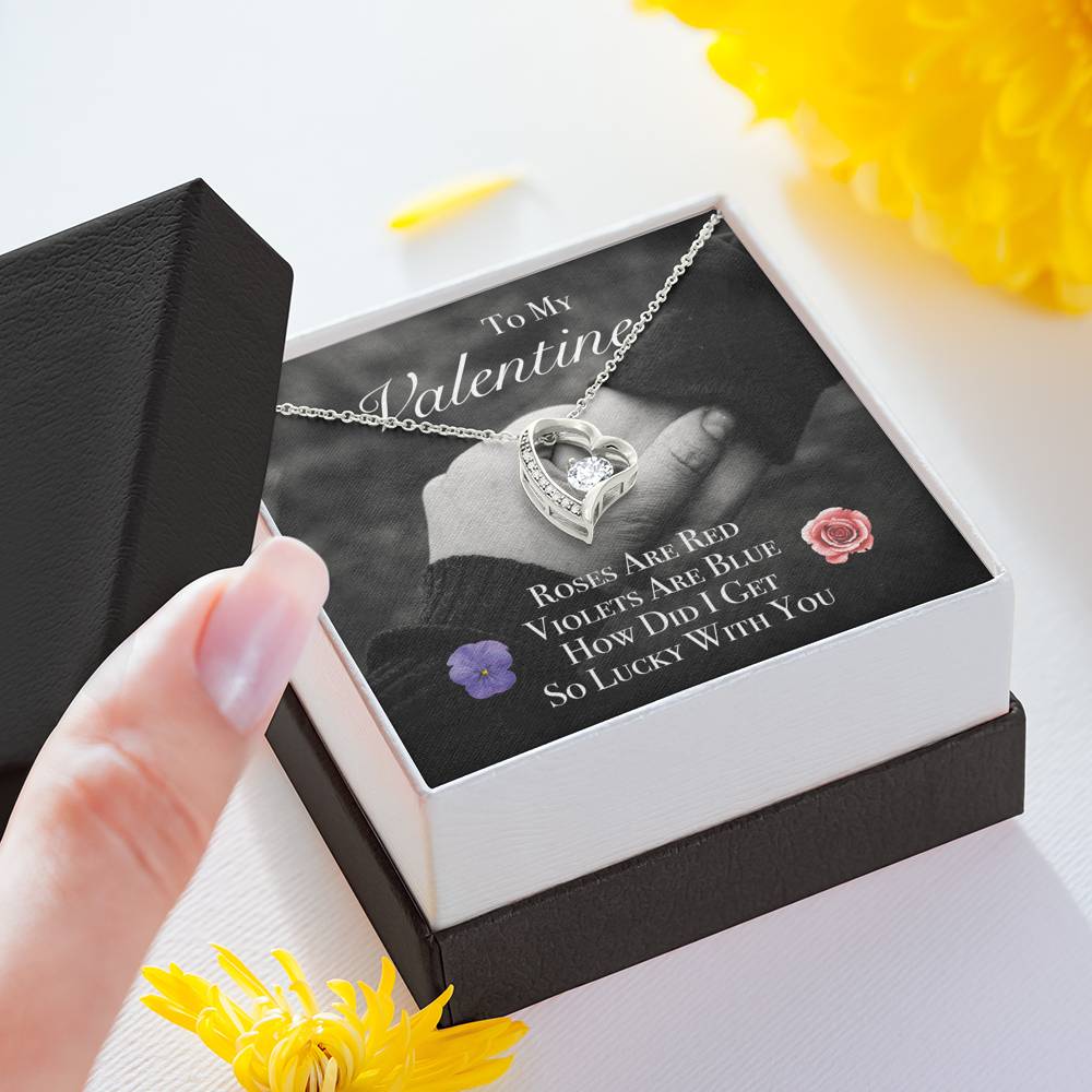 TO MY LOVE "ROSES" HEART NECKLACE VALENTINES DAY GIFT SET - ON CLOUD NINE GIFTS