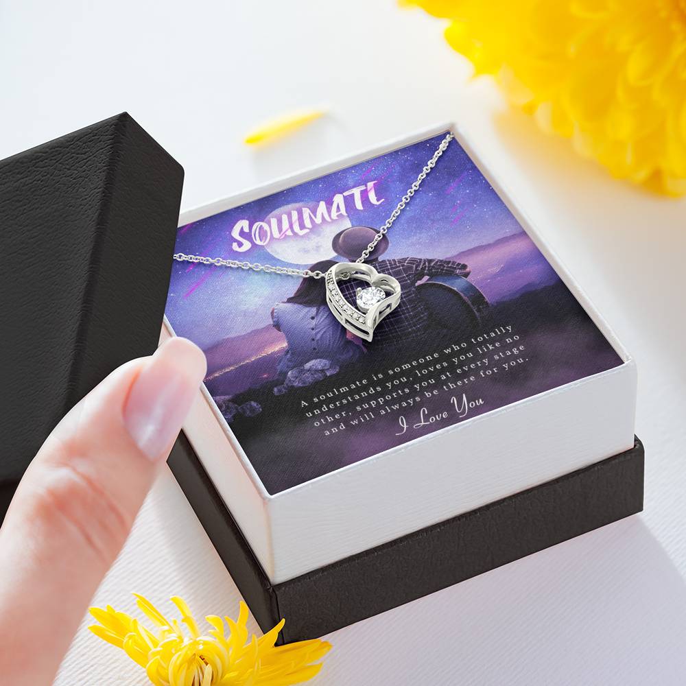 TO MY SOULMATE "SOMEONE-PB" HEART NECKLACE GIFT SET - ON CLOUD NINE GIFTS