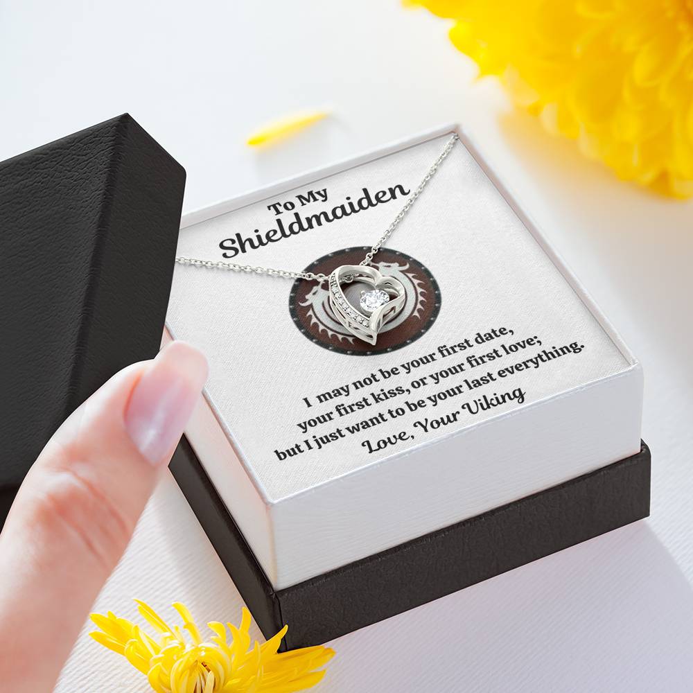 TO MY SHIELDMAIDEN "LAST EVERYTHING - RED" HEART NECKLACE GIFT SET - ON CLOUD NINE GIFTS
