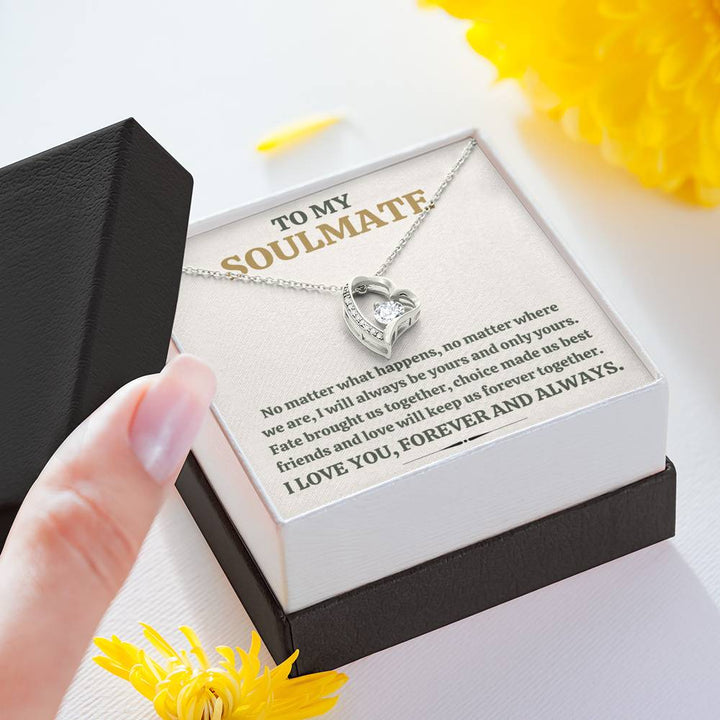 TO MY SOULMATE "FOREVER TOGETHER" HEART NECKLACE GIFT SET - ON CLOUD NINE GIFTS