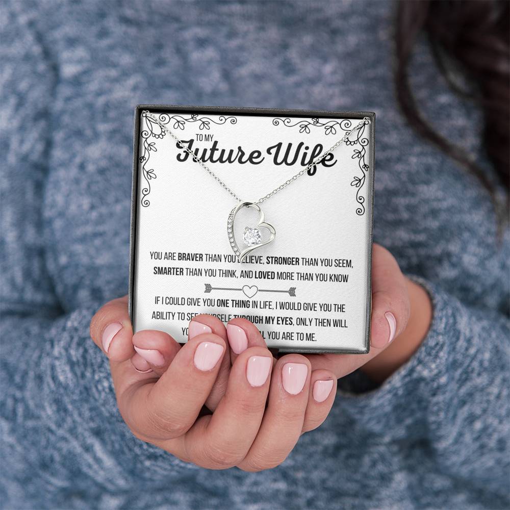 TO MY FUTURE WIFE "LOVED MORE THAN YOU KNOW" HEART NECKLACE GIFT SET - ON CLOUD NINE GIFTS
