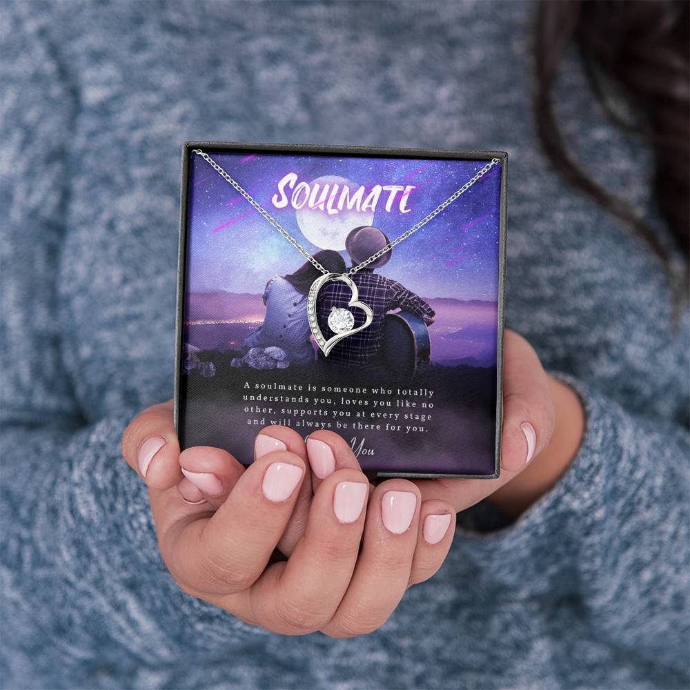 TO MY SOULMATE "SOMEONE-PB" HEART NECKLACE GIFT SET - ON CLOUD NINE GIFTS