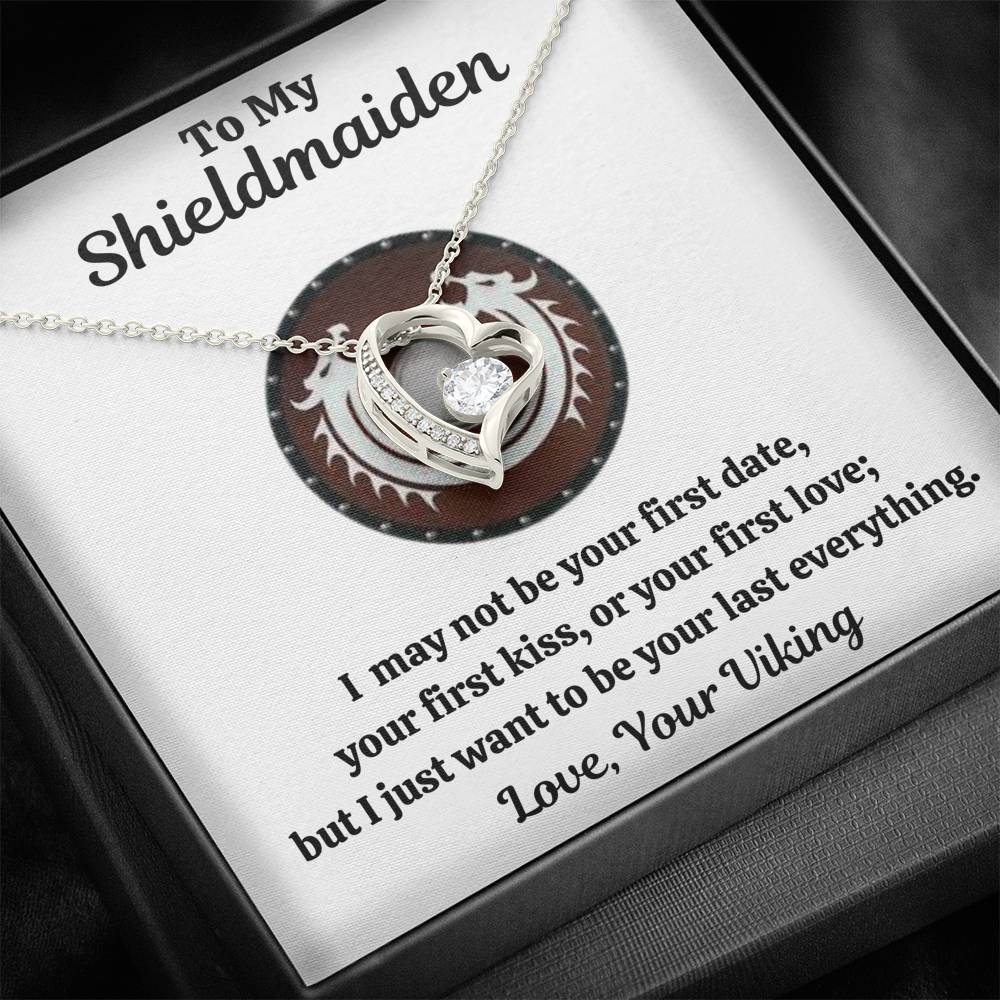 TO MY SHIELDMAIDEN "LAST EVERYTHING - RED" HEART NECKLACE GIFT SET - ON CLOUD NINE GIFTS