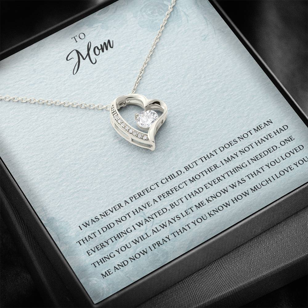 TO MY MOM "EVERYTHING I NEEDED PB" HEART NECKLACE GIFT SET - ON CLOUD NINE GIFTS