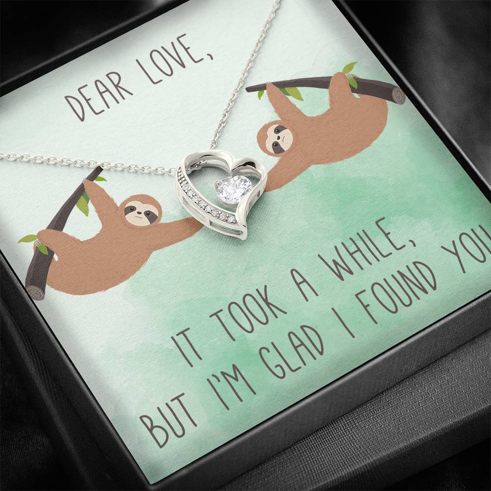 DEAR LOVE "A WHILE" HEART NECKLACE GIFT SET - ON CLOUD NINE GIFTS