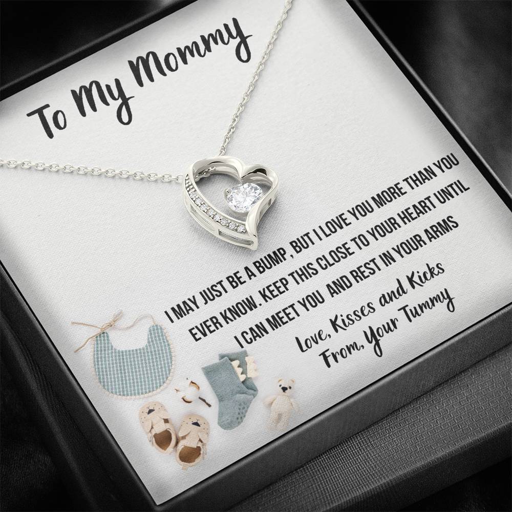TO MY MOMMY "BABY F" HEART NECKLACE GIFT SET - ON CLOUD NINE GIFTS