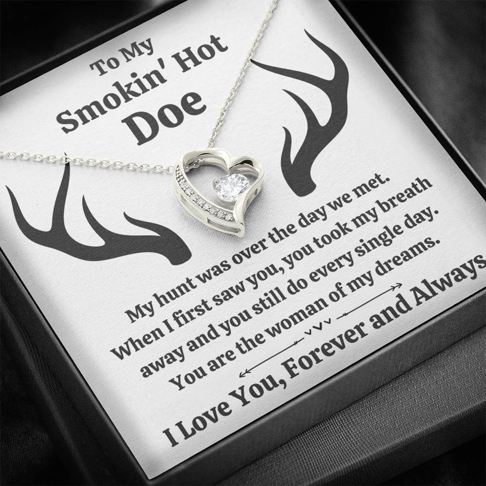 TO MY SMOKIN' HOT DOE "DREAMS" HEART NECKLACE GIFT SET - ON CLOUD NINE GIFTS
