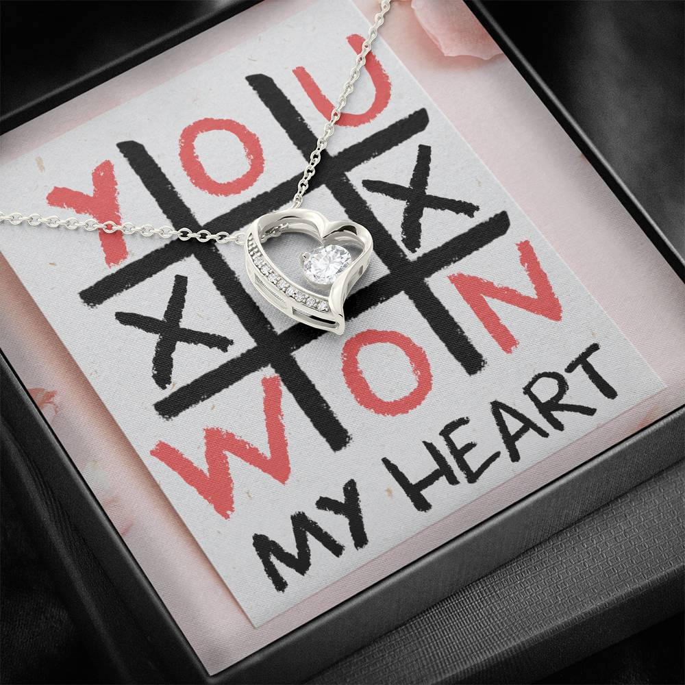 TO MY LOVE "TIC TAC TOE" HEART NECKLACE VALENTINES DAY GIFT SET - ON CLOUD NINE GIFTS