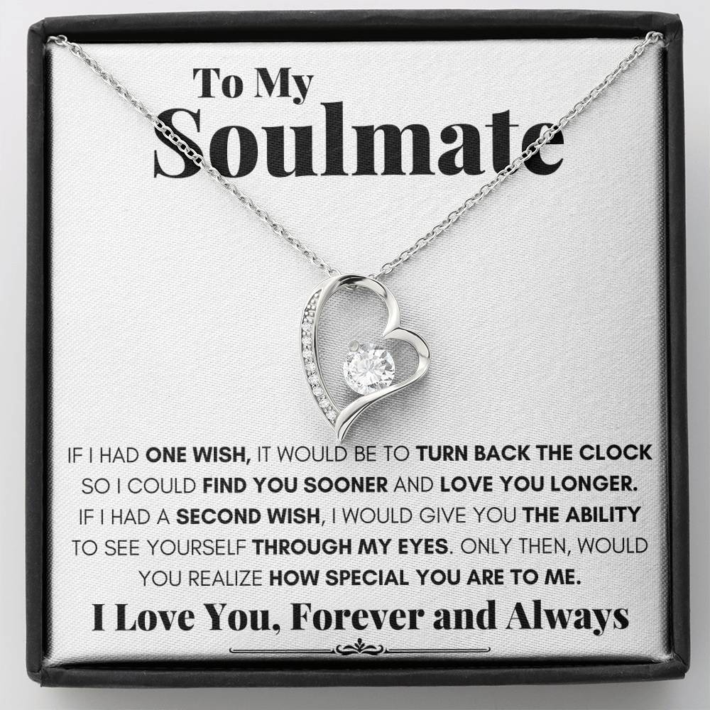 TO MY SOULMATE HEART NECKLACE GIFT SET - ON CLOUD NINE GIFTS