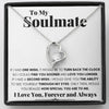 TO MY SOULMATE HEART NECKLACE GIFT SET - ON CLOUD NINE GIFTS