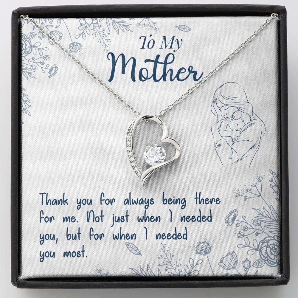 TO MY MOTHER "NEEDED-SO" HEART NECKLACE GIFT SET - ON CLOUD NINE GIFTS