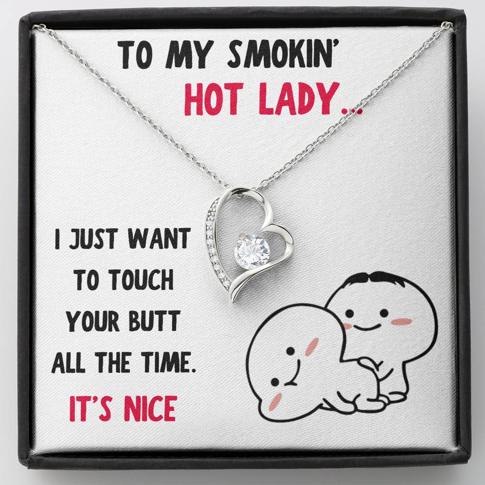 TO MY SMOKIN HOT LADY HEART NECKLACE GIFT SET - ON CLOUD NINE GIFTS