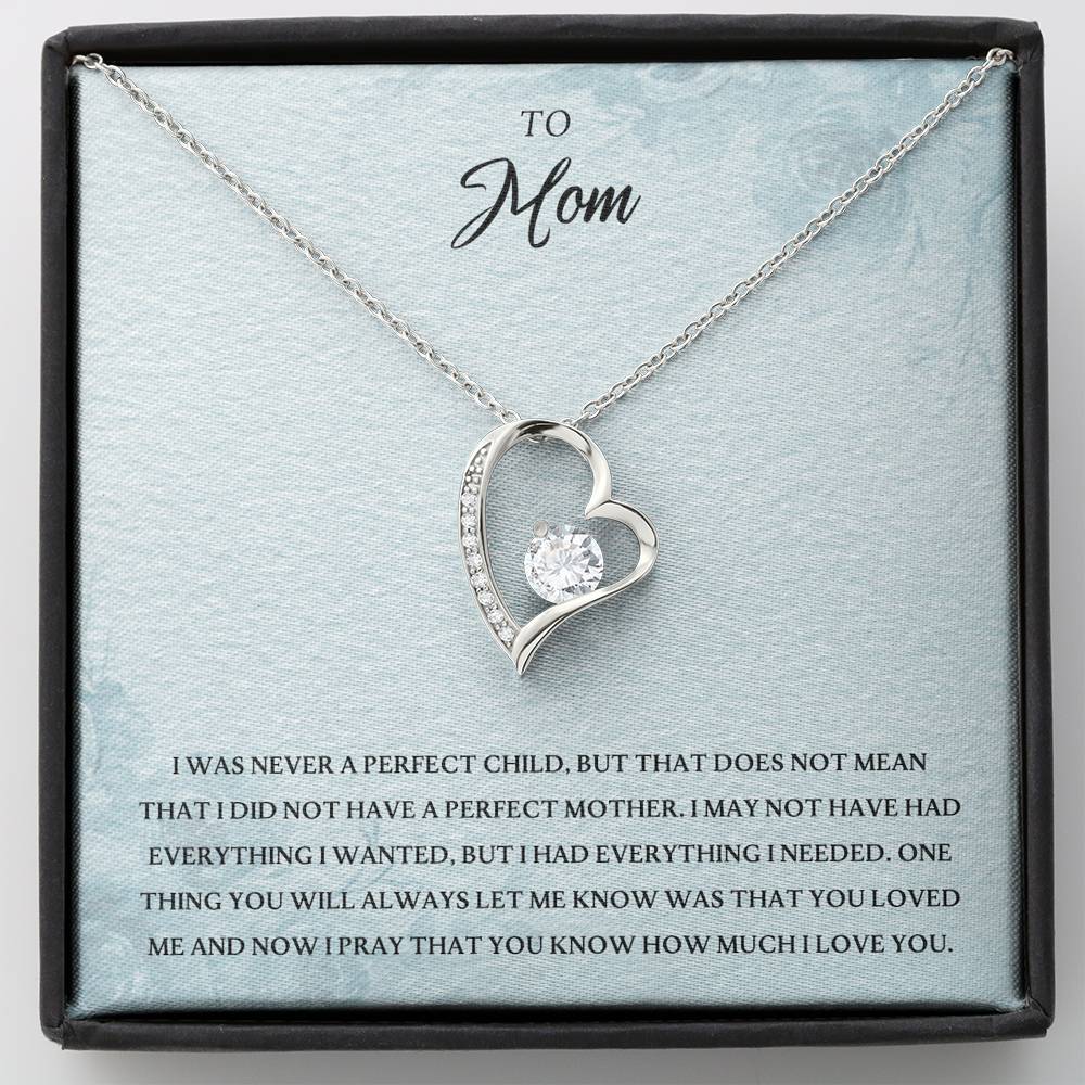 TO MY MOM "EVERYTHING I NEEDED PB" HEART NECKLACE GIFT SET - ON CLOUD NINE GIFTS