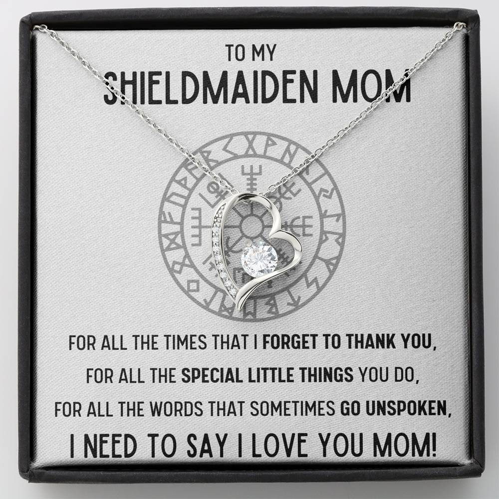 TO MY SHIELDMAIDEN MOM "FOR ALL" HEART NECKLACE GIFT SET - ON CLOUD NINE GIFTS