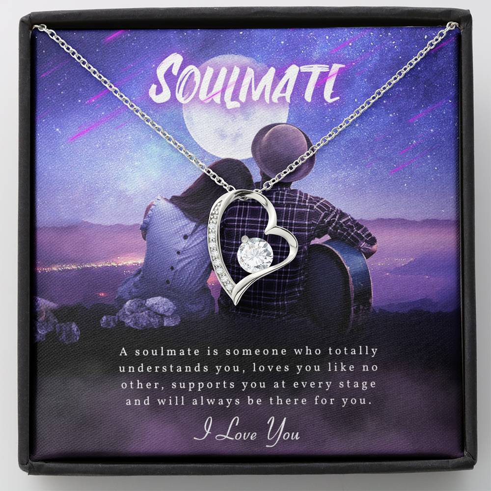 TO MY SOULMATE "SOMEONE-PB" HEART NECKLACE GIFT SET - ON CLOUD NINE GIFTS