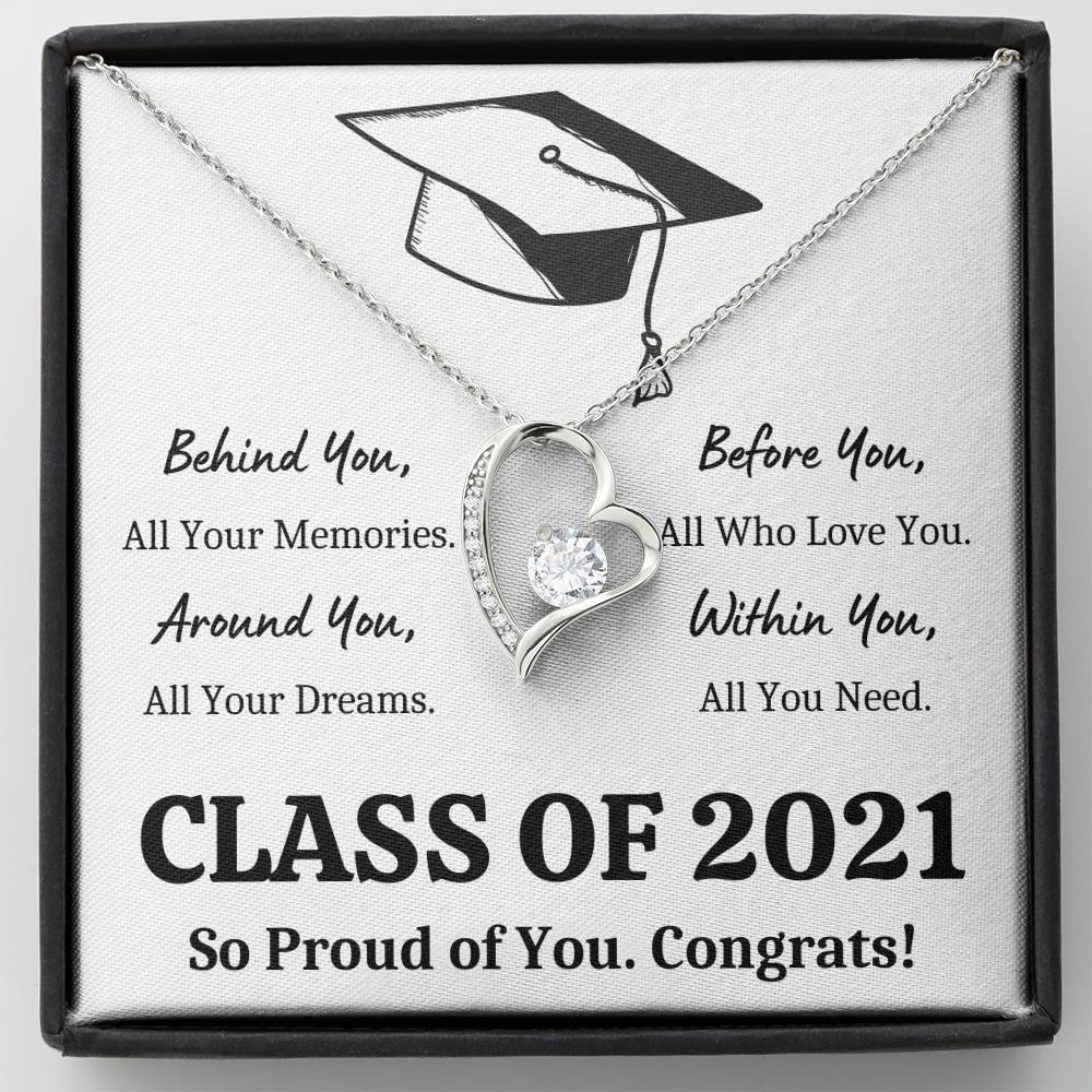 GRADUATION ALL YOU NEED HEART NECKLACE GIFT SET - ON CLOUD NINE GIFTS