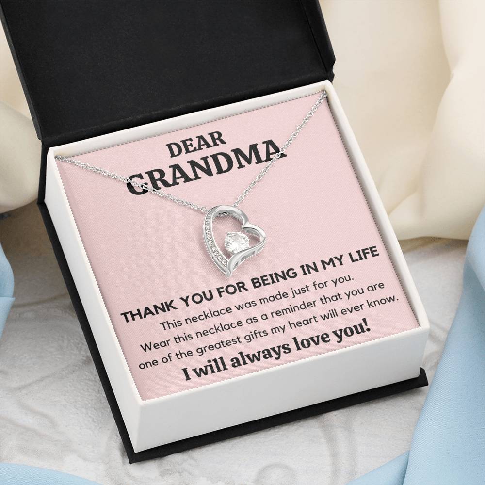 DEAR GRANDMA MY LIFE HEART NECKLACE GIFT SET - ON CLOUD NINE GIFTS