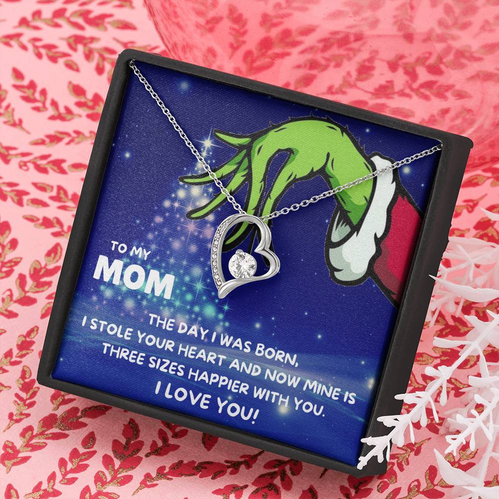 TO MY MOM THREE SIZES HAPPIER HEART NECKLACE GIFT SET - ON CLOUD NINE GIFTS