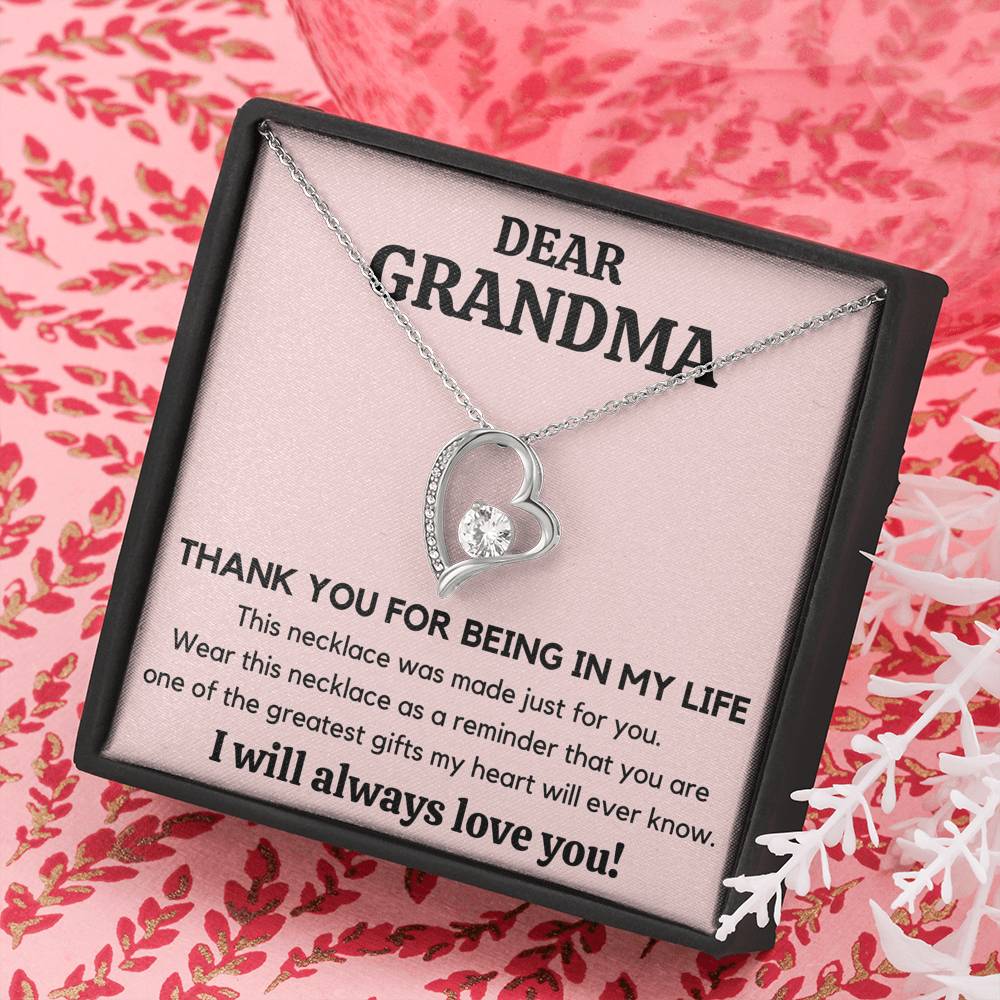 DEAR GRANDMA MY LIFE HEART NECKLACE GIFT SET - ON CLOUD NINE GIFTS