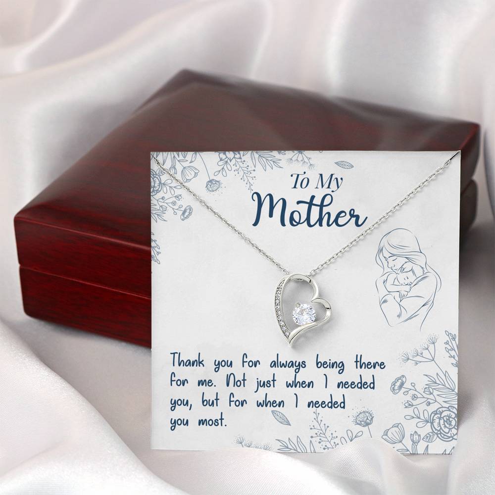 TO MY MOTHER "NEEDED-SO" HEART NECKLACE GIFT SET - ON CLOUD NINE GIFTS