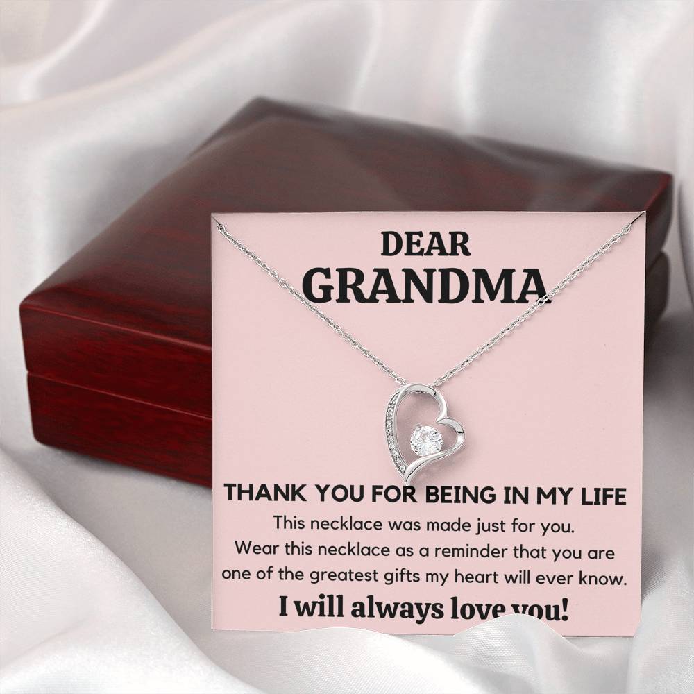 DEAR GRANDMA MY LIFE HEART NECKLACE GIFT SET - ON CLOUD NINE GIFTS