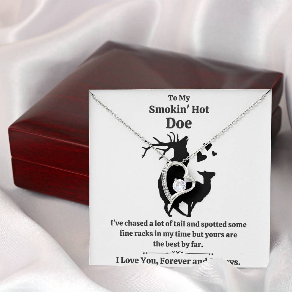 TO MY SMOKIN' HOT DOE "TAIL" HEART NECKLACE GIFT SET - ON CLOUD NINE GIFTS