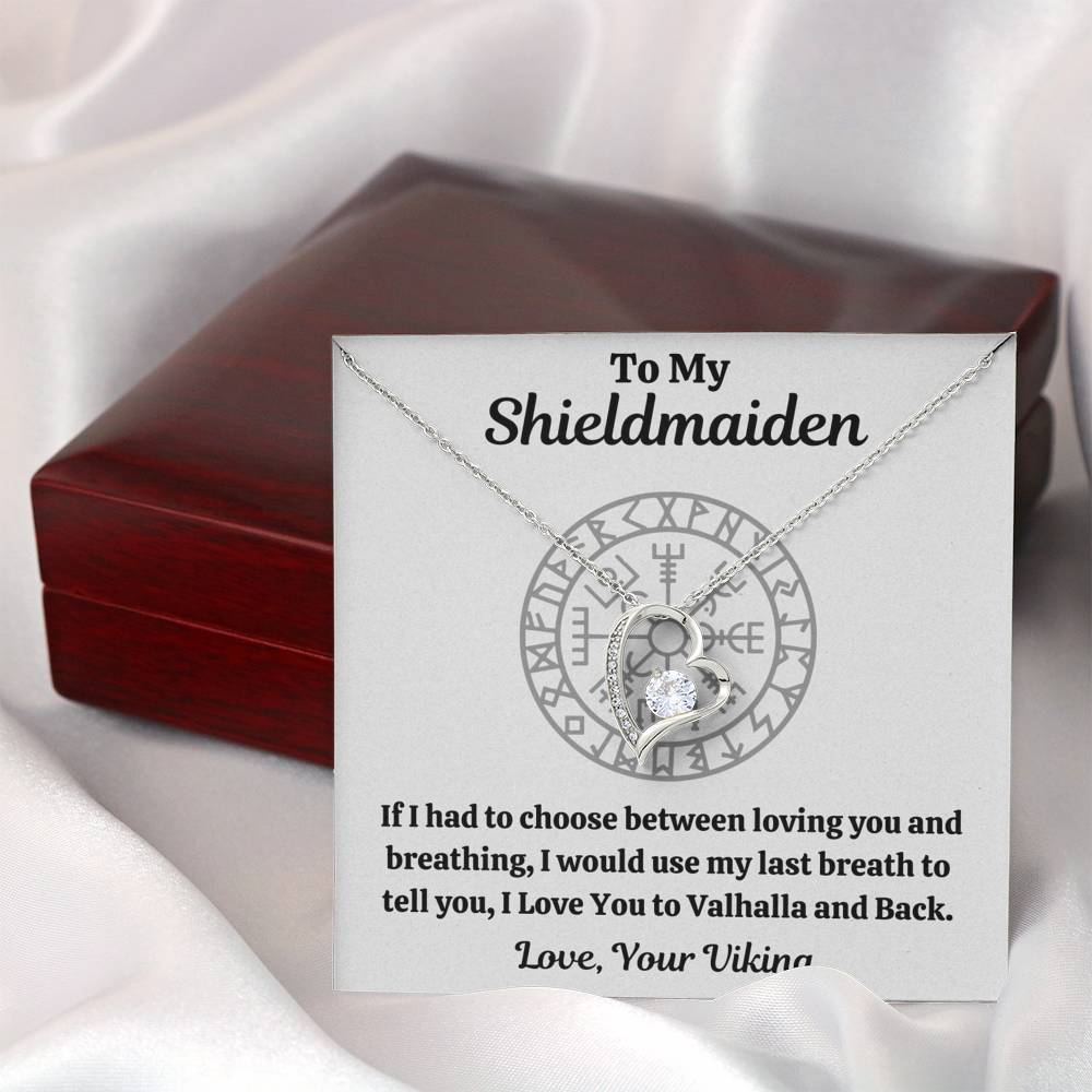 TO MY SHIELDMAIDEN "BREATHING" HEART NECKLACE GIFT SET - ON CLOUD NINE GIFTS