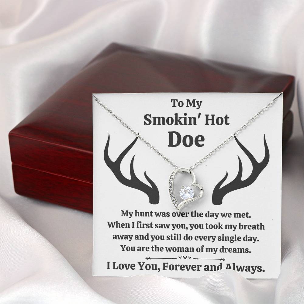 TO MY SMOKIN' HOT DOE "DREAMS" HEART NECKLACE GIFT SET - ON CLOUD NINE GIFTS