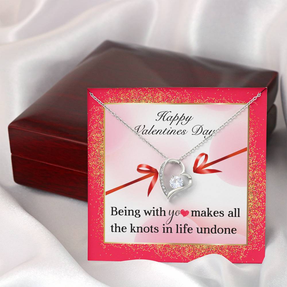 TO MY LOVE "KNOTS" HEART NECKLACE VALENTINES DAY GIFT SET - ON CLOUD NINE GIFTS