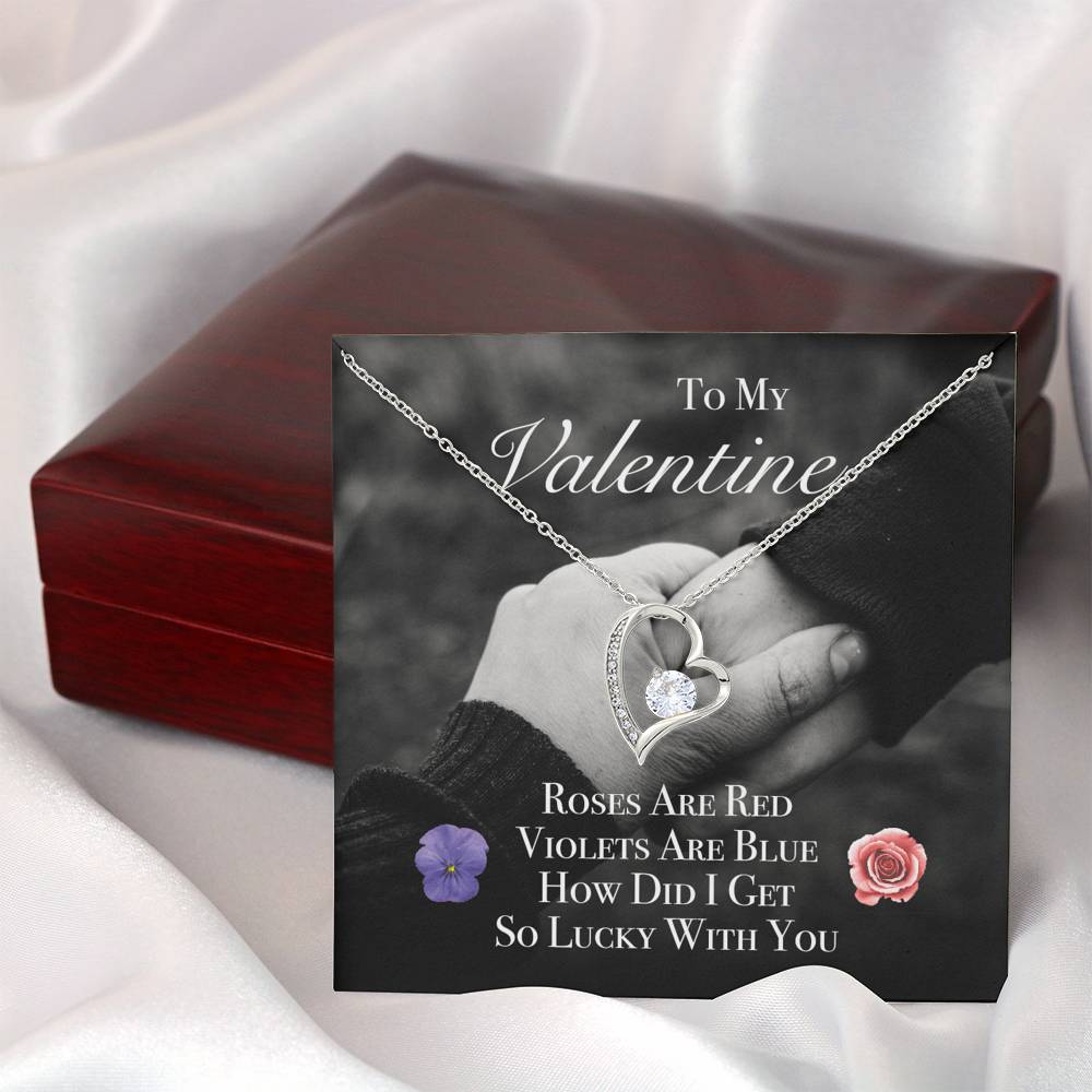 TO MY LOVE "ROSES" HEART NECKLACE VALENTINES DAY GIFT SET - ON CLOUD NINE GIFTS