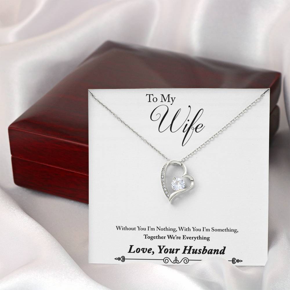TO MY WIFE "EVERYTHING - SO" HEART NECKLACE GIFT SET - ON CLOUD NINE GIFTS