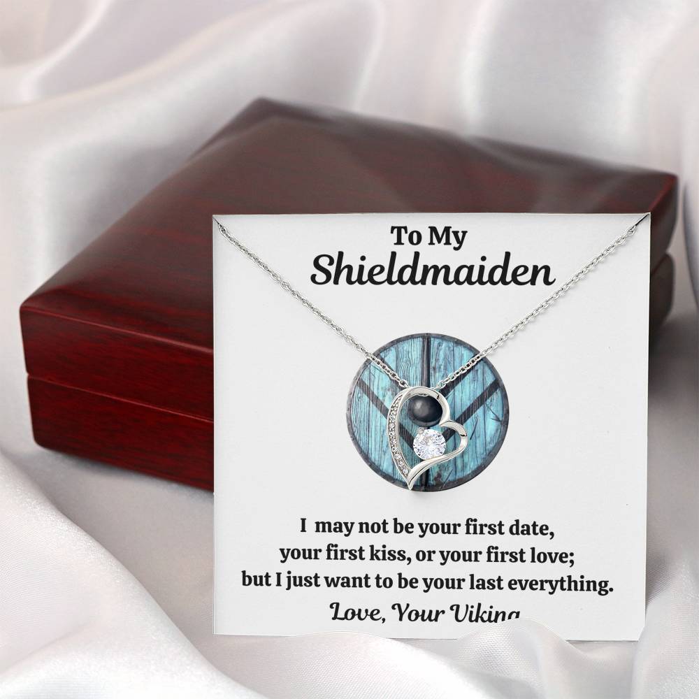 TO MY SHIELDMAIDEN "LAST EVERYTHING - BLUE" HEART NECKLACE GIFT SET - ON CLOUD NINE GIFTS