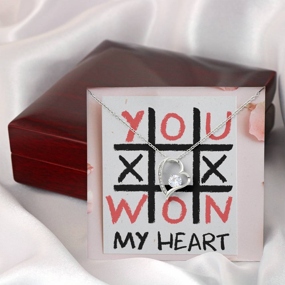 TO MY LOVE "TIC TAC TOE" HEART NECKLACE VALENTINES DAY GIFT SET - ON CLOUD NINE GIFTS
