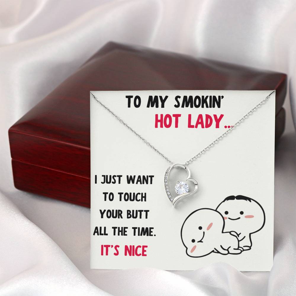 TO MY SMOKIN HOT LADY "BUTT - NICE" HEART NECKLACE GIFT SET - ON CLOUD NINE GIFTS