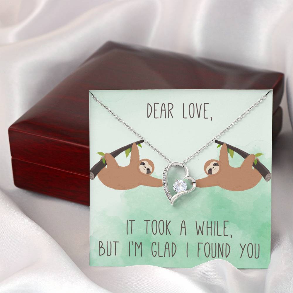 DEAR LOVE "A WHILE" HEART NECKLACE GIFT SET - ON CLOUD NINE GIFTS
