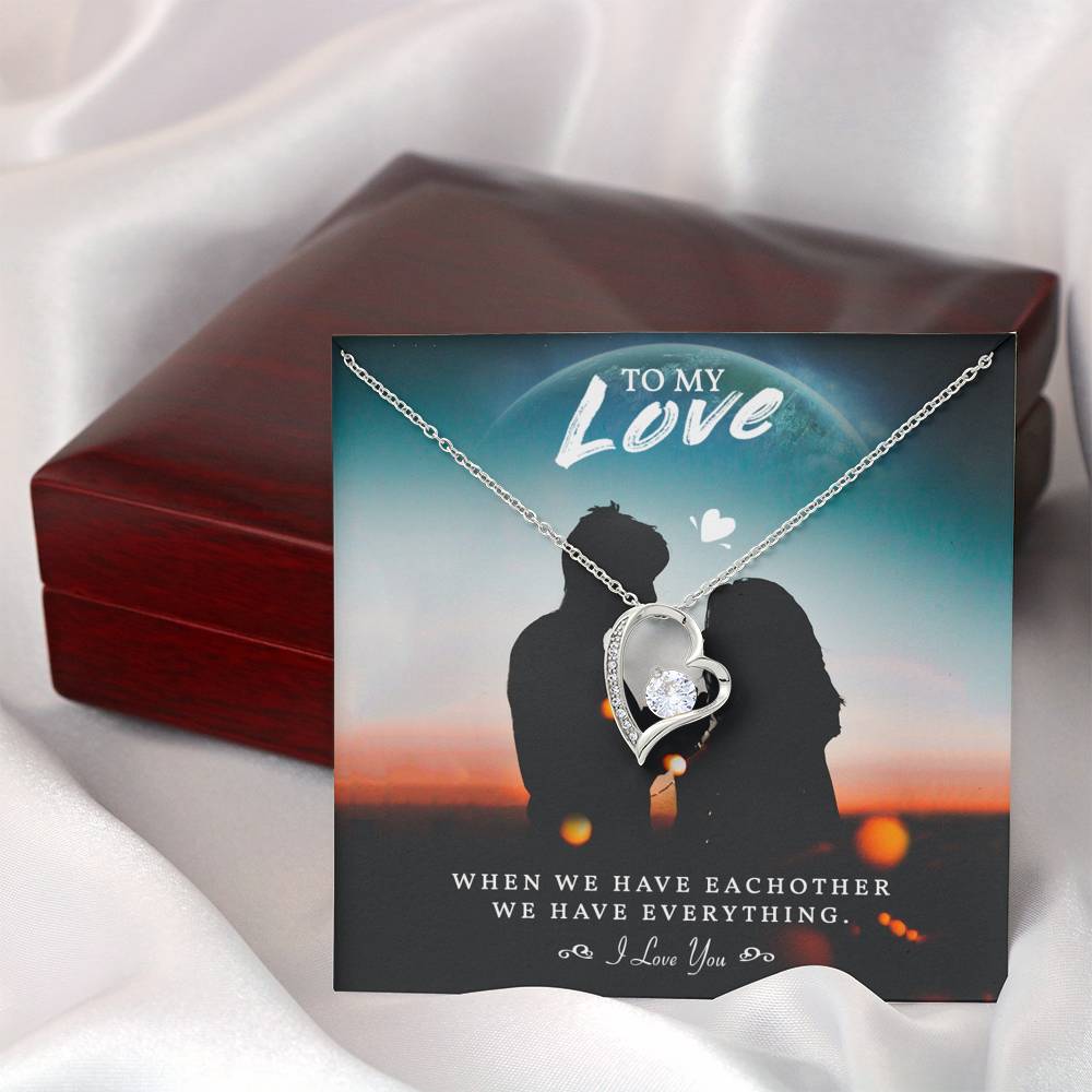 TO MY LOVE "EVERYTHING-PB" HEART NECKLACE GIFT SET - ON CLOUD NINE GIFTS