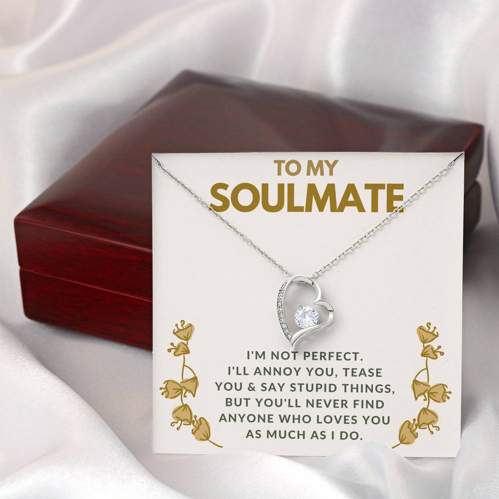 TO MY SOULMATE "TEASE YOU" HEART NECKLACE GIFT SET - ON CLOUD NINE GIFTS
