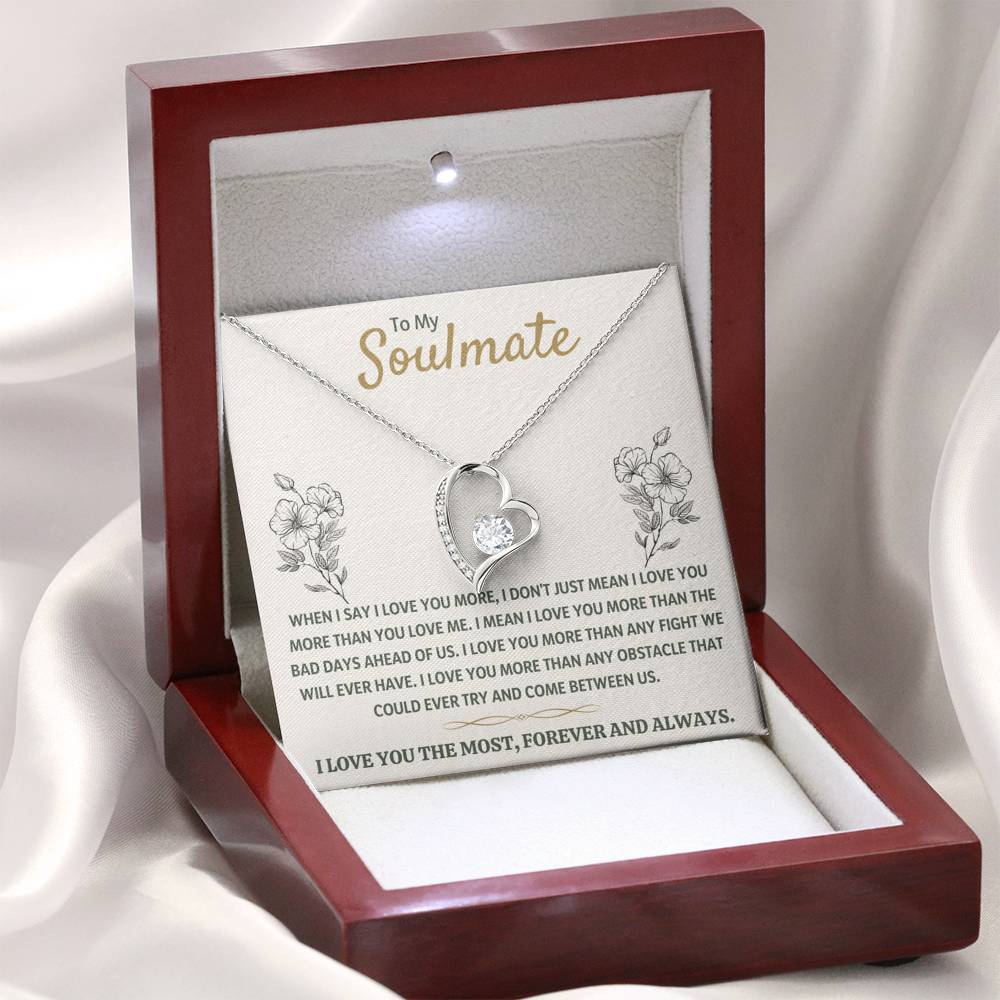 TO MY SOULMATE HEART NECKLACE GIFT SET - ON CLOUD NINE GIFTS