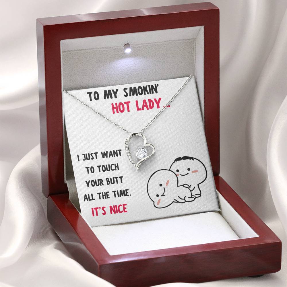 TO MY SMOKIN HOT LADY HEART NECKLACE GIFT SET - ON CLOUD NINE GIFTS