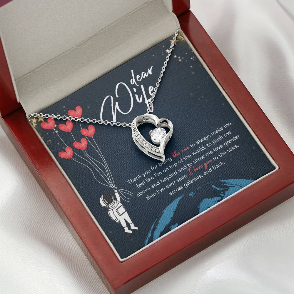 DEAR WIFE "STARS" HEART NECKLACE GIFT SET - ON CLOUD NINE GIFTS