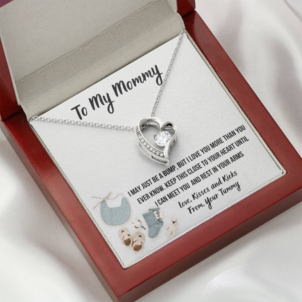 TO MY MOMMY "BABY F" HEART NECKLACE GIFT SET - ON CLOUD NINE GIFTS