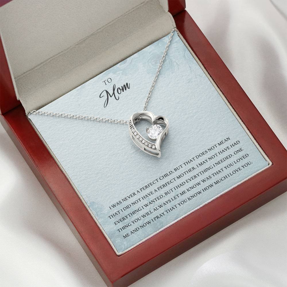 TO MY MOM "EVERYTHING I NEEDED PB" HEART NECKLACE GIFT SET - ON CLOUD NINE GIFTS